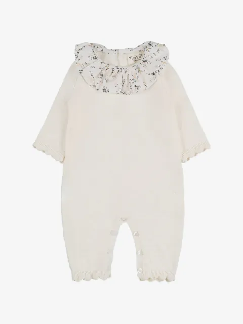 NANAN pijama con botones y detalles florales