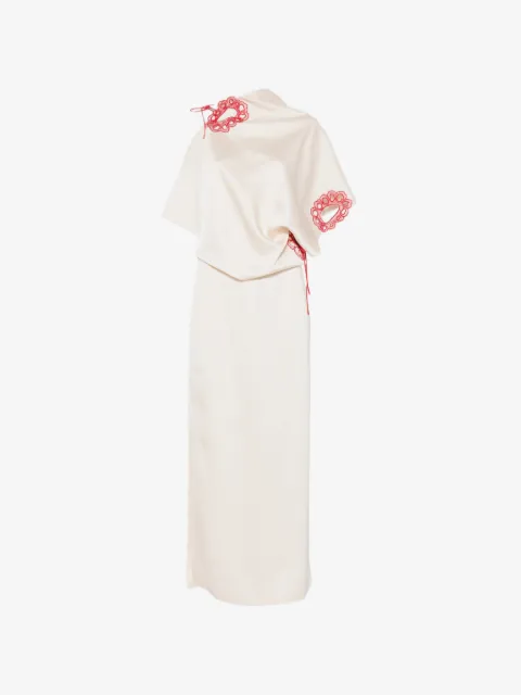 LITKOVSKA embroidered draped top