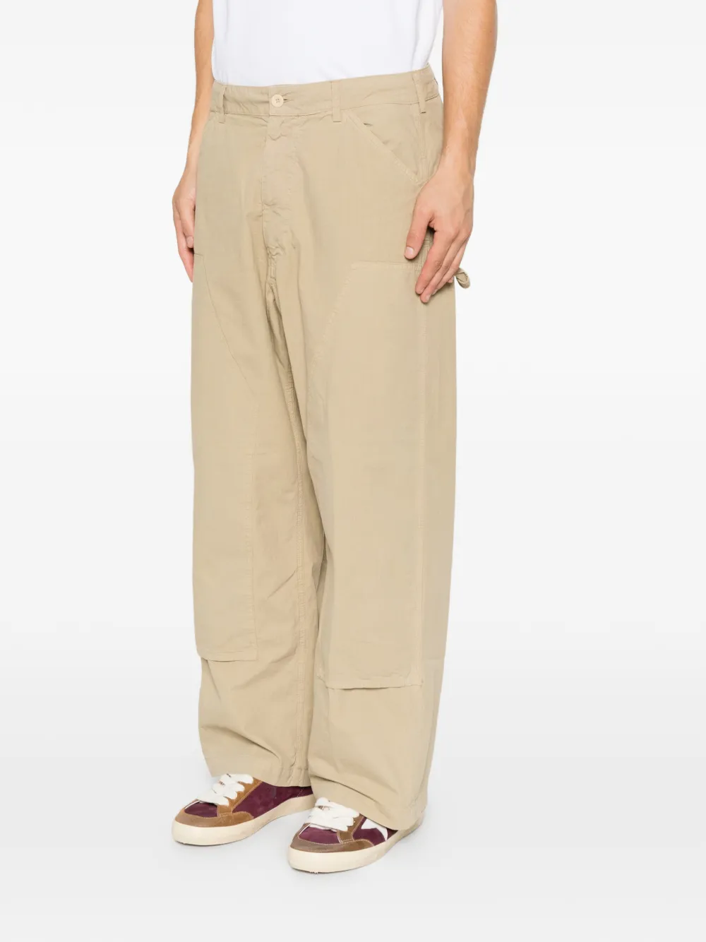 Roy Rogers Broek met opgestikte zak Beige