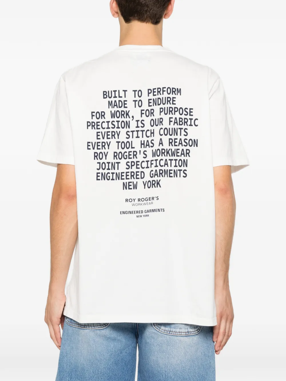 Roy Rogers T-shirt met logoprint Wit
