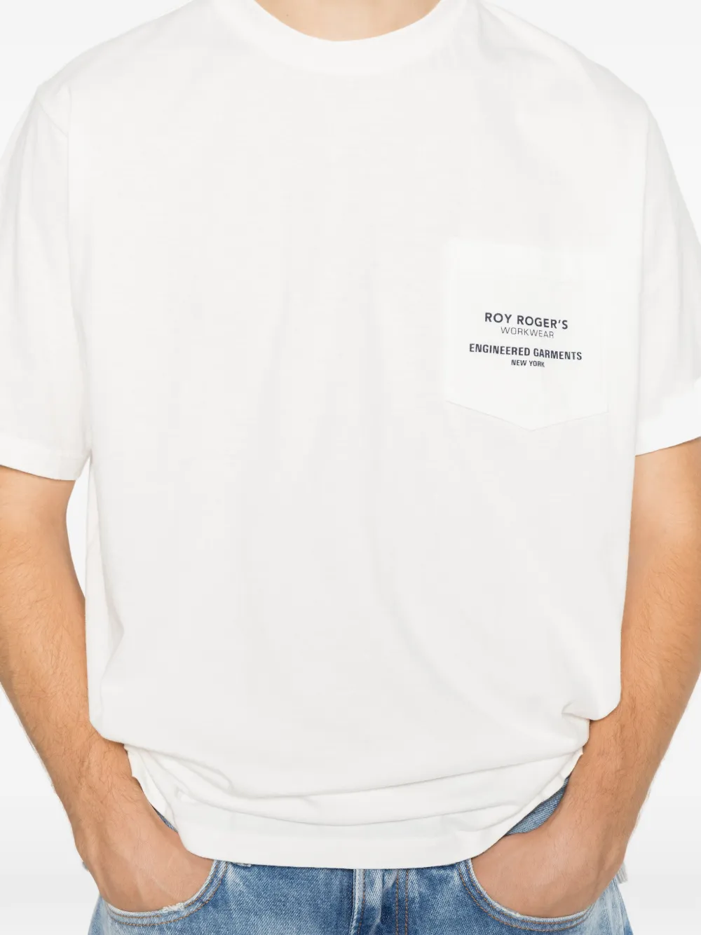 Roy Rogers T-shirt met logoprint Wit