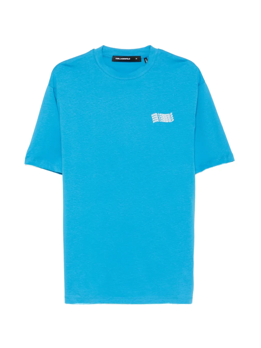 Karl Lagerfeld logo-print T-shirt - Blau