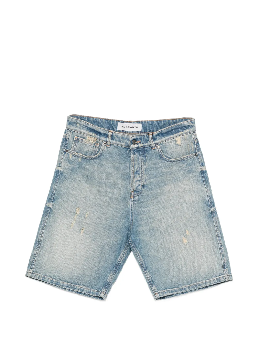 AMARÁNTO distressed denim shorts - Blu