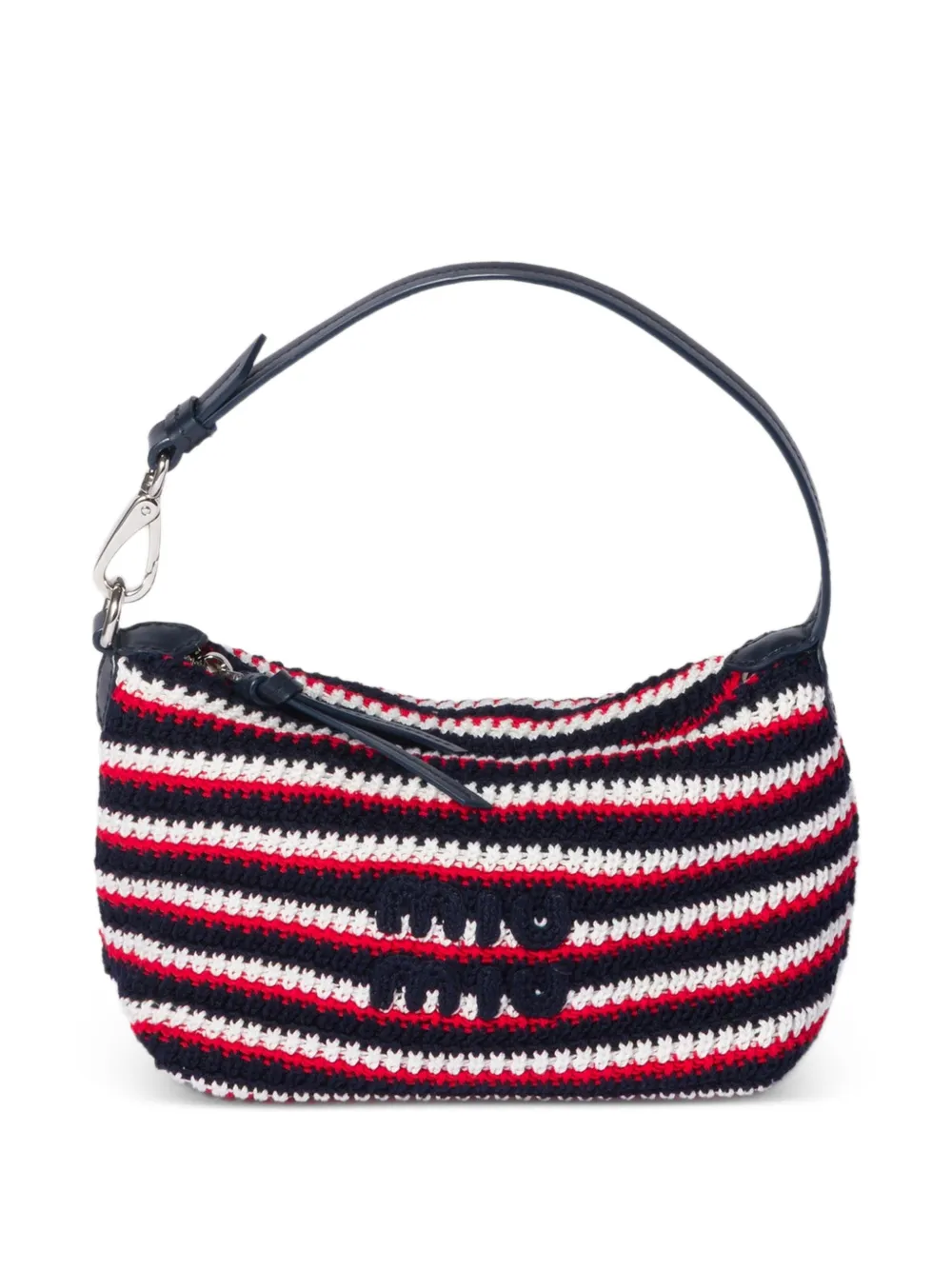 Miu Miu crochet pouch - Blu