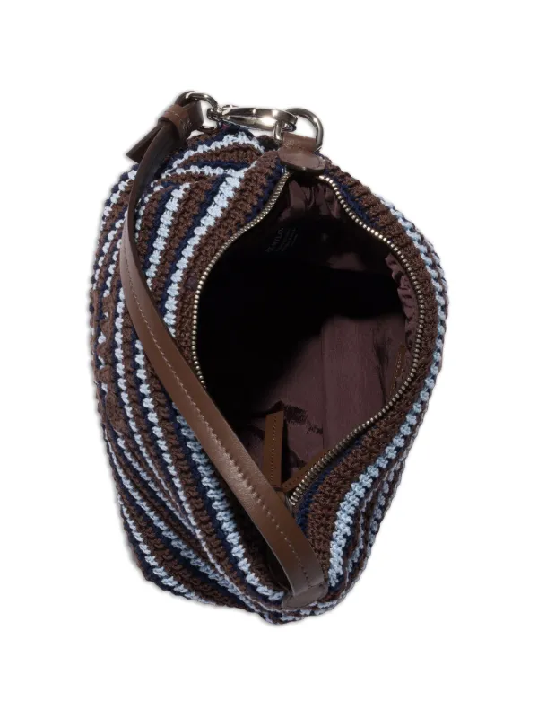Miu Miu Crochet Pouch | Brown | FARFETCH