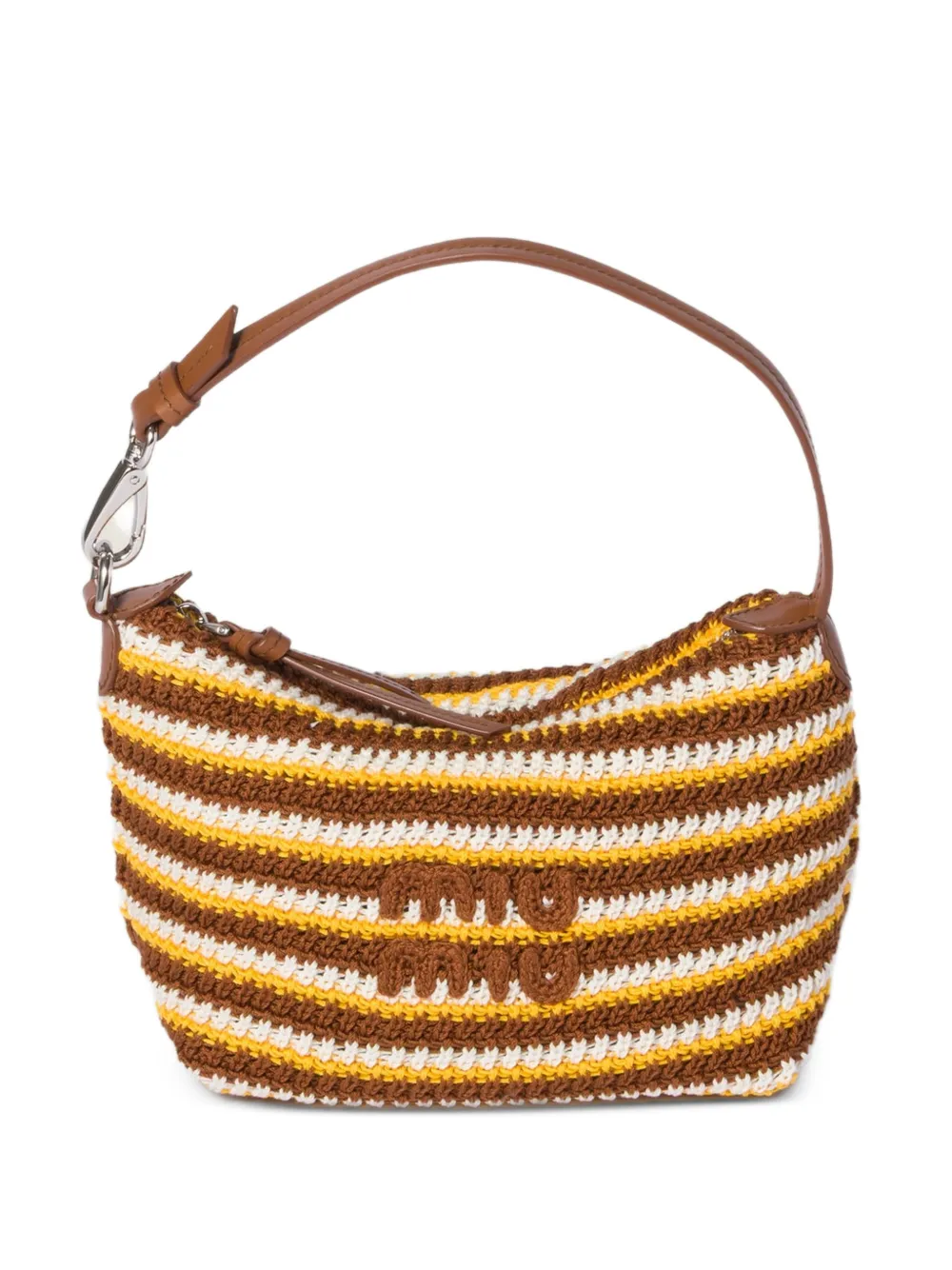 Miu Miu crochet pouch - Braun