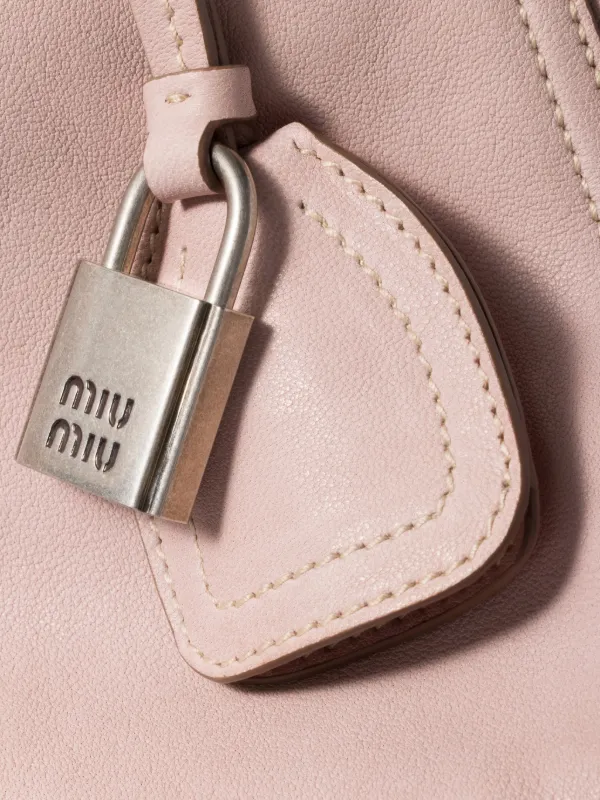Miu Miu Vivant ナッパレザーバッグ | ピンク | FARFETCH JP