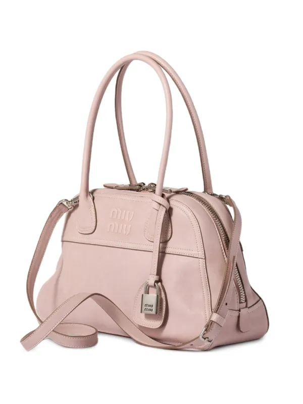 Miu Miu Vivant ナッパレザーバッグ | ピンク | FARFETCH JP