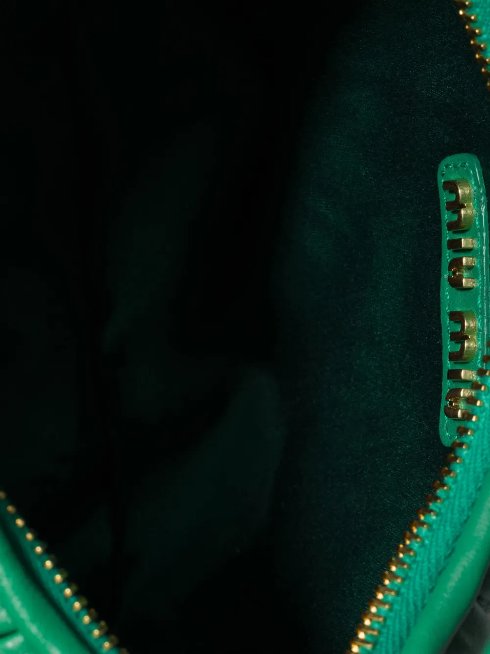 Miu Wander matelassé nappa leren shopper Groen