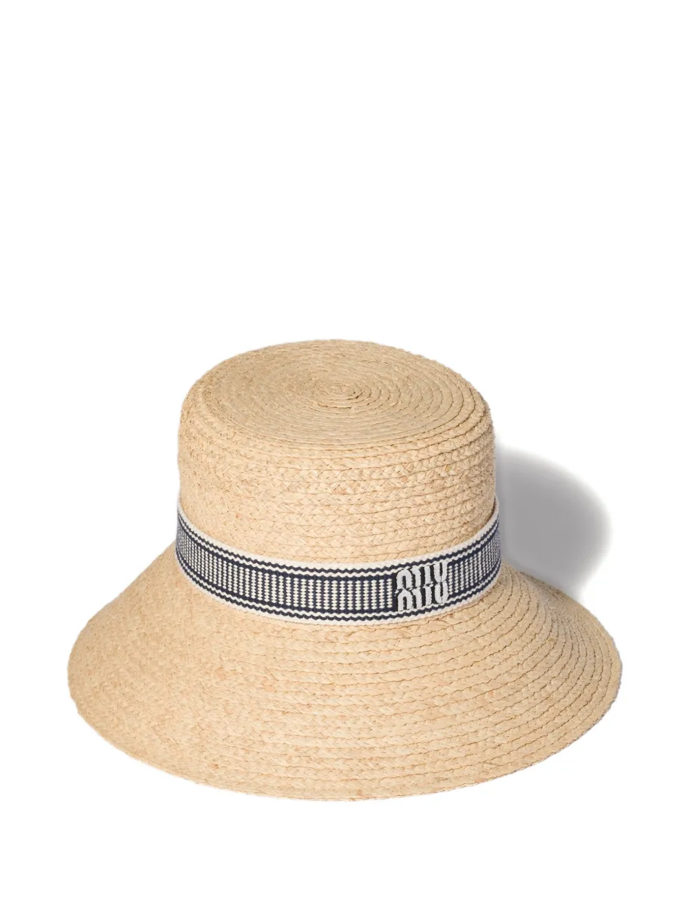 Miu Miu raffia hat - Nude