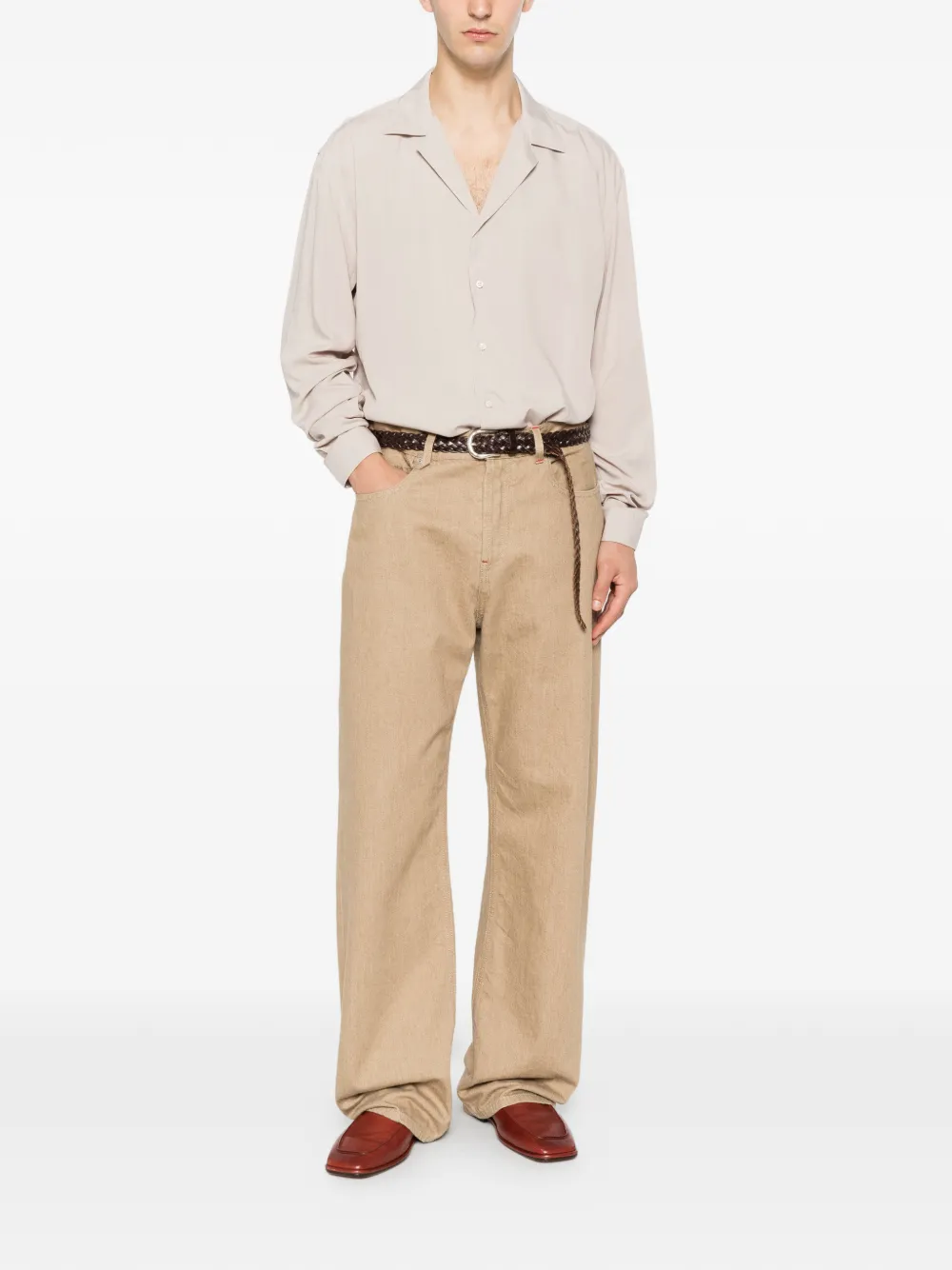  Marsem Camisa Con Solapas De Muesca - Neutro 
