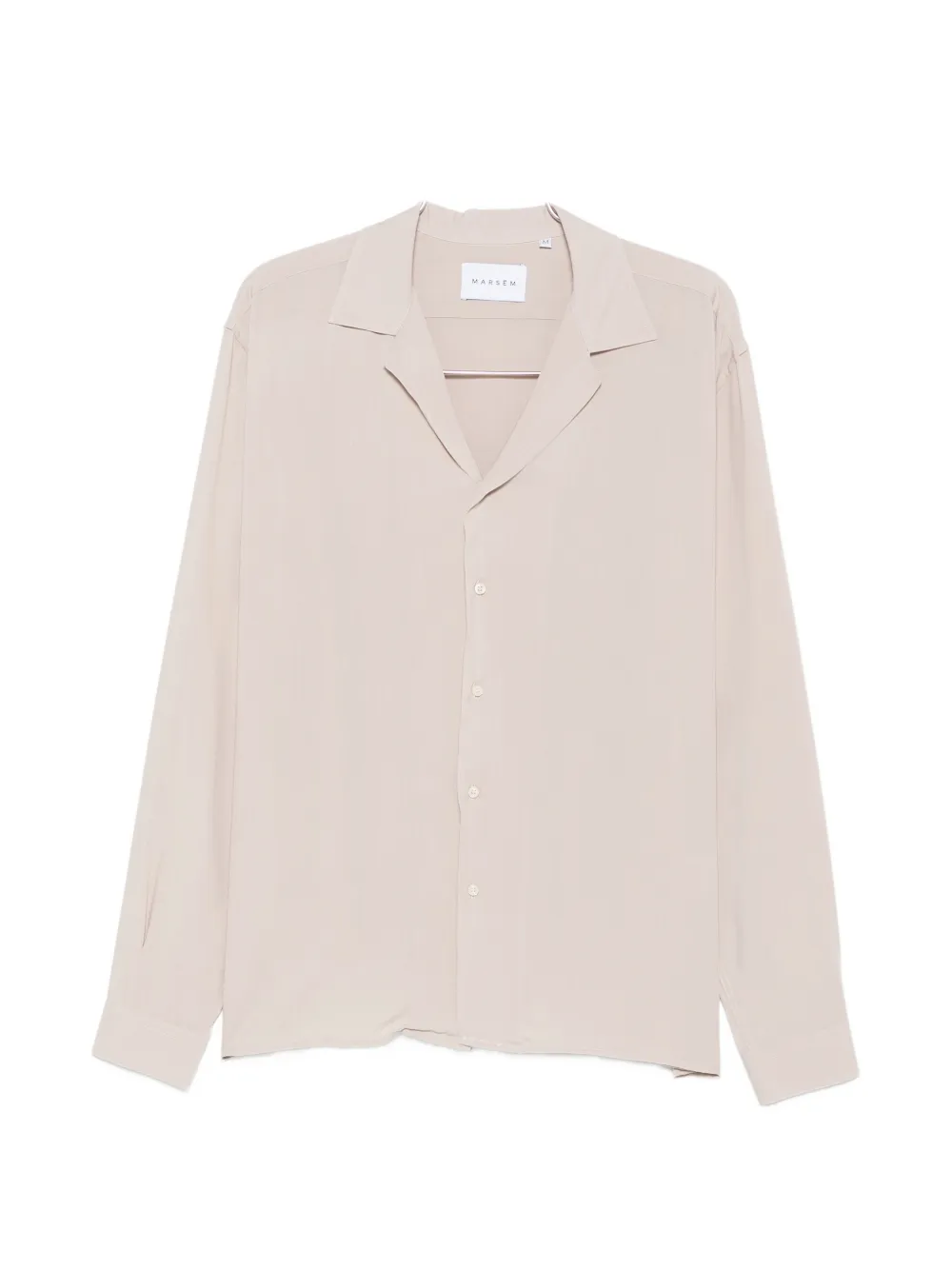 Marsēm Notched-lapel Long-sleeve Shirt In Neutral