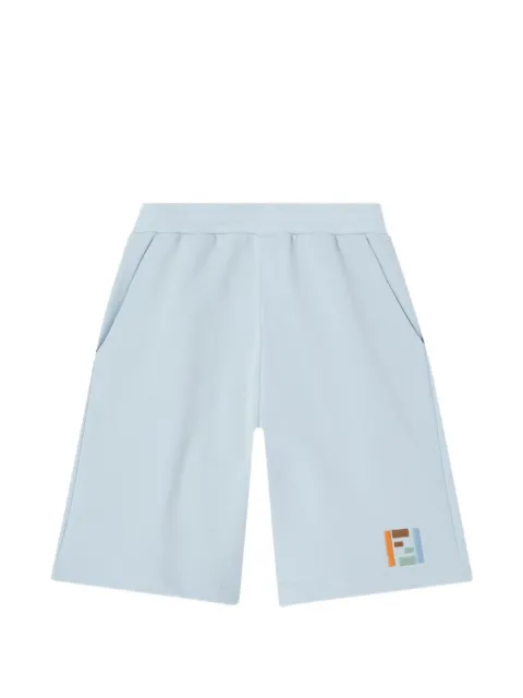 Fendi Kids FF logo-embroidered shorts