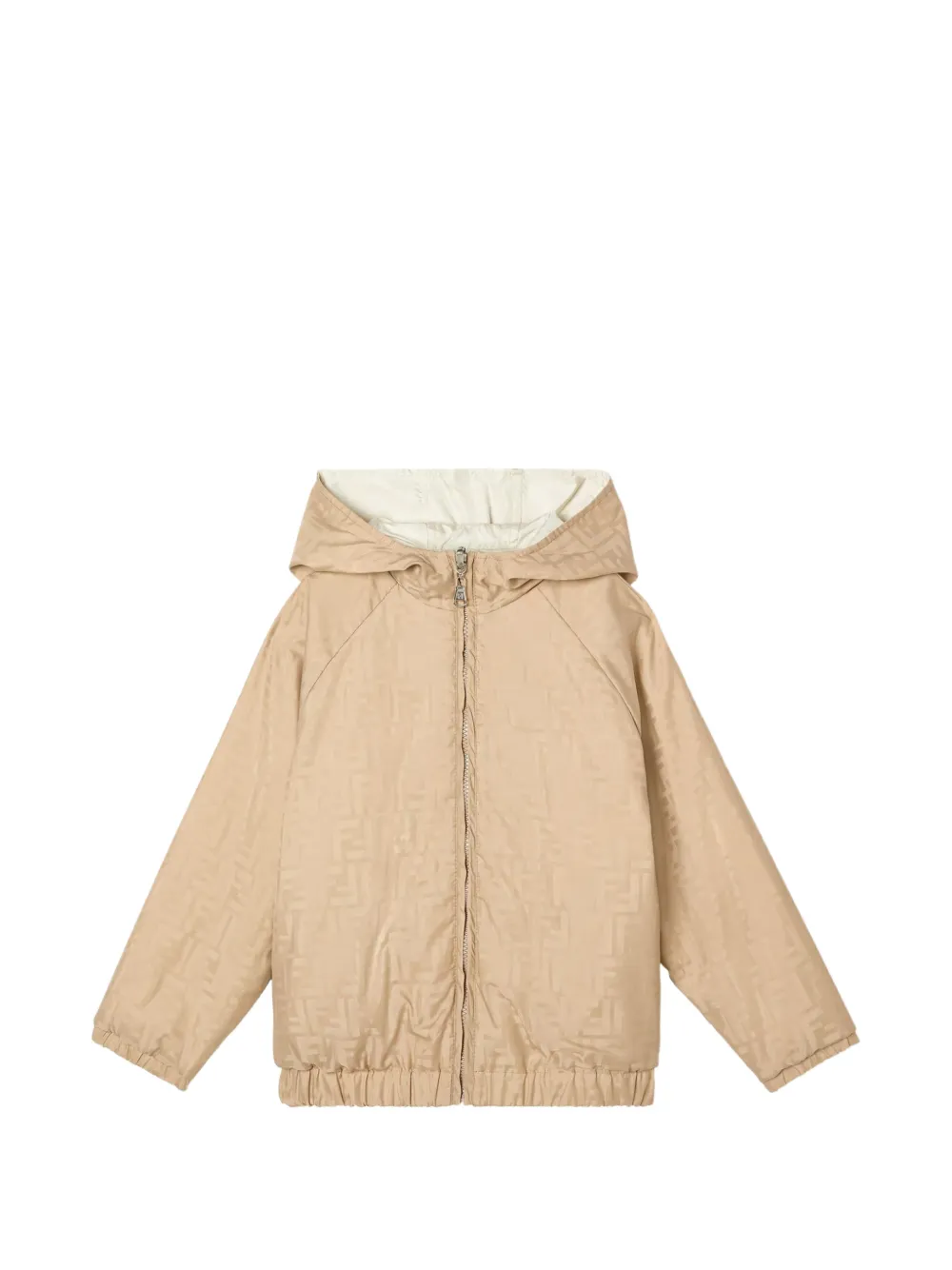 Fendi Kids Junior omkeerbaar jack met FF-patroon Beige