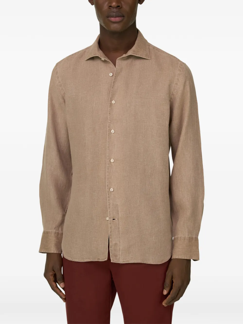 Boggi Milano Overhemd Beige