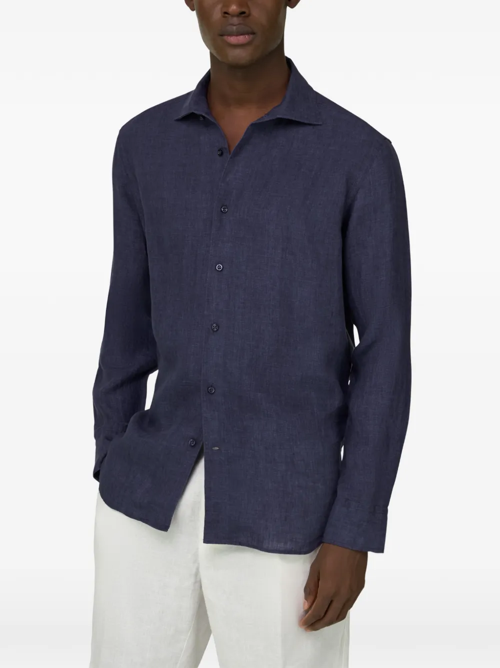 Boggi Milano Overhemd met lange mouwen Blauw