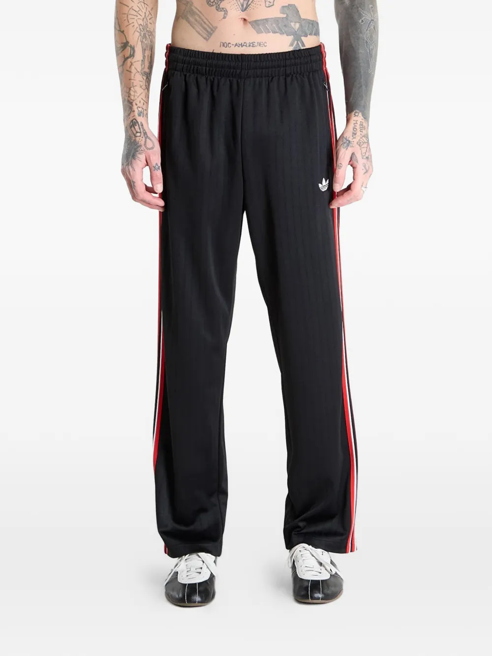adidas Firebird pinstripe track pants - Nero
