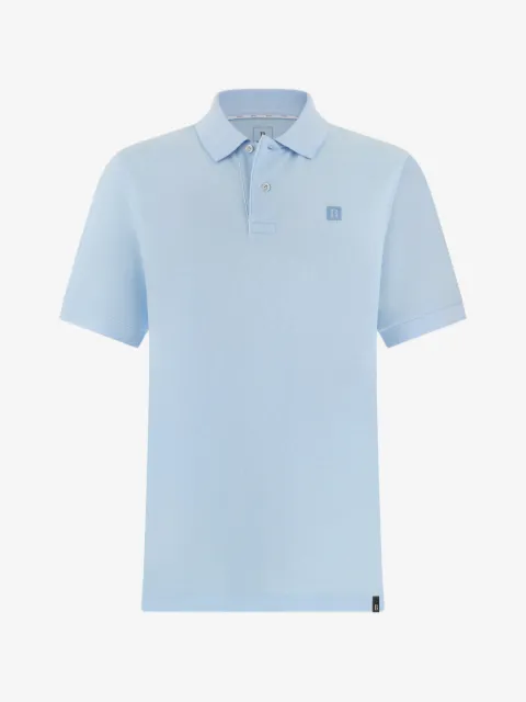 Boggi Milano oxford cotton piqué polo shirt