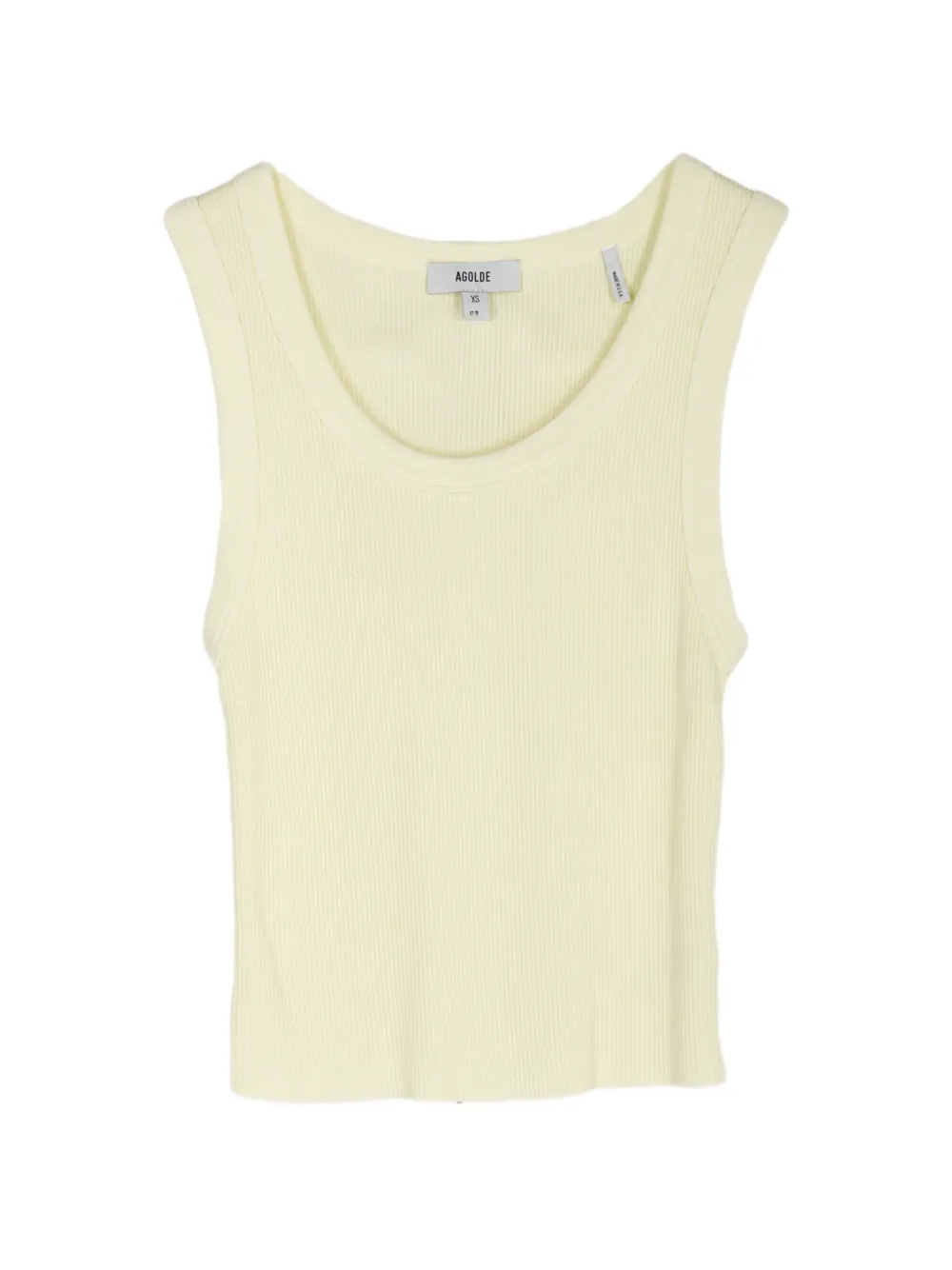 AGOLDE Poppy ribbed tank top - Giallo