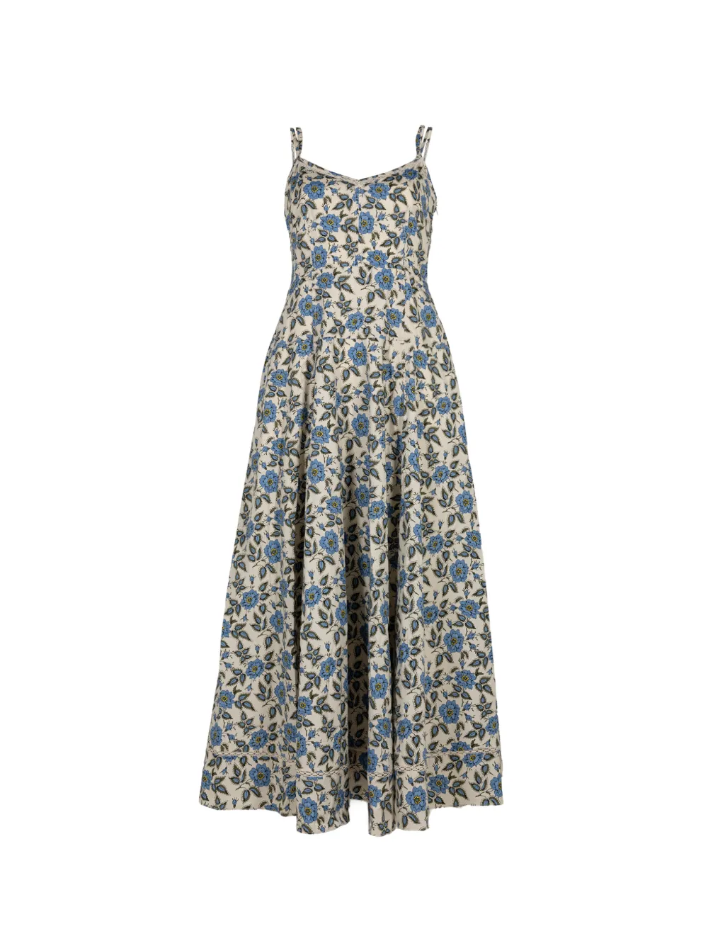 Derek Lam 10 Crosby Adair floral-print midi dress - Toni neutri