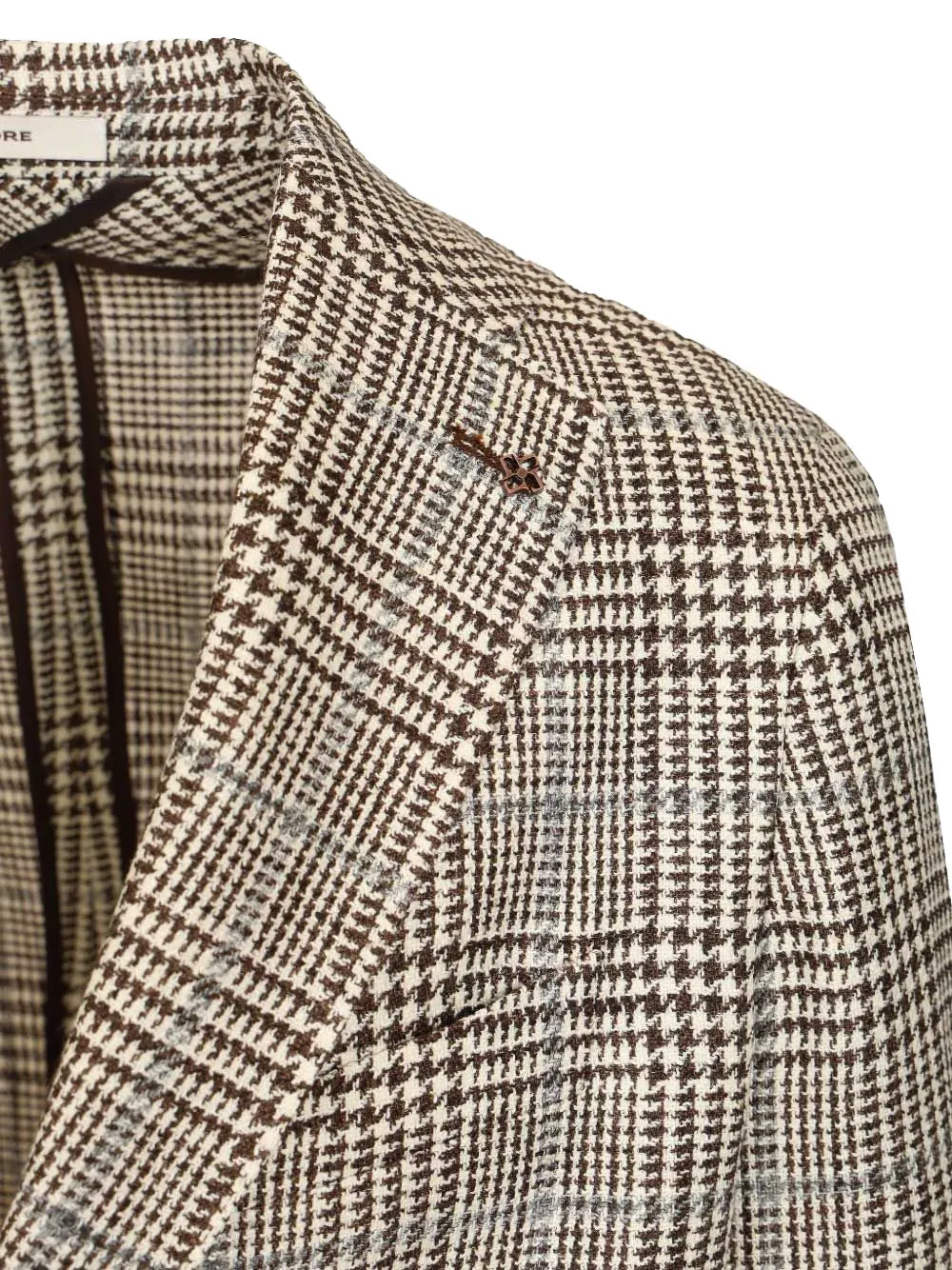 Tagliatore Prince of Wales geruite blazer Beige