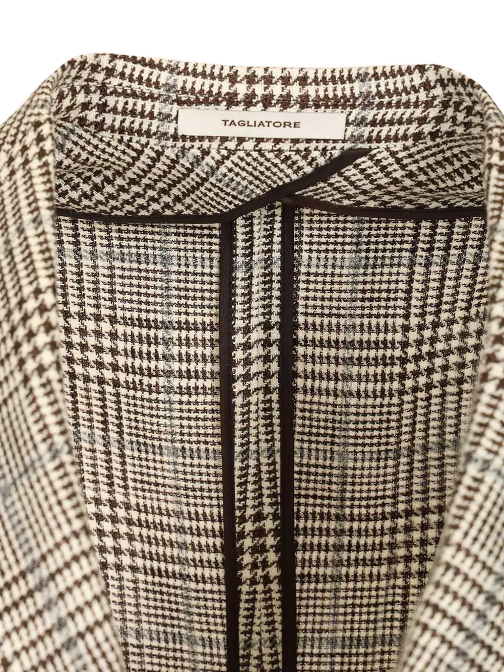 Tagliatore Prince of Wales geruite blazer Beige