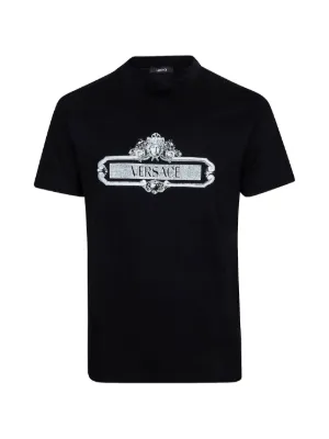 Versace Medusa-rhinestone T-shirt | Black | FARFETCH ZA