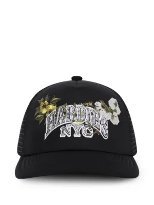 Denim Tears x Hardies NYC floral-print Beanie Hat | Black