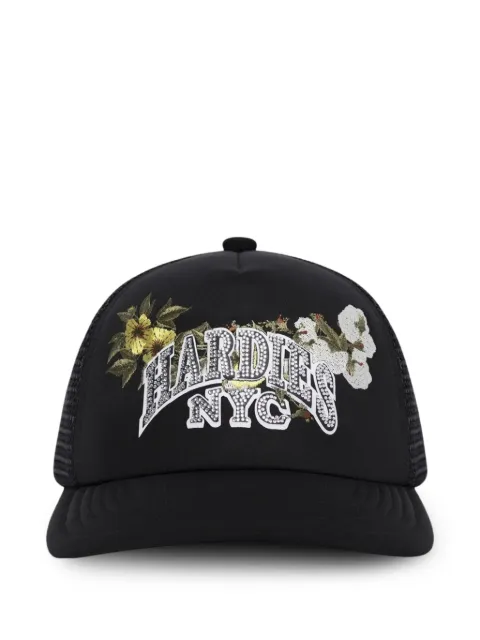 Denim Tears x Hardies NYC floral-embroidered trucker cap