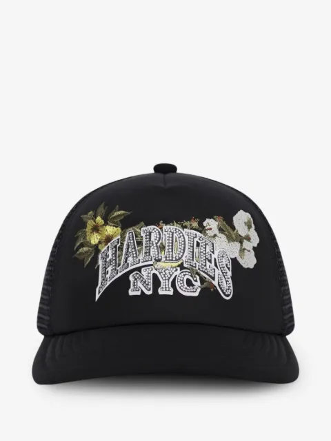 Denim Tears x Hardies NYC floral-embroidered trucker cap