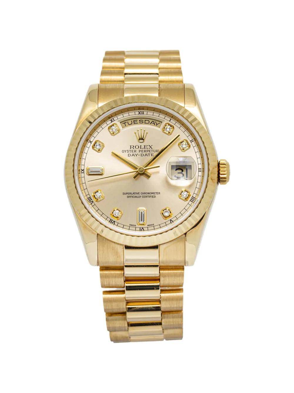 Rolex Day-Date diamond 36mm watch - Oro