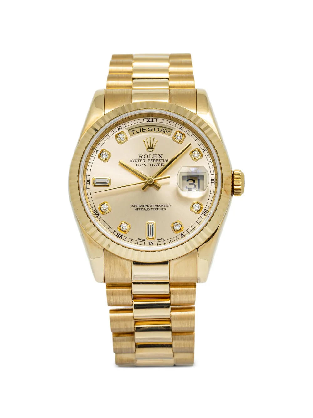Rolex Day-Date diamond 36mm watch - Oro