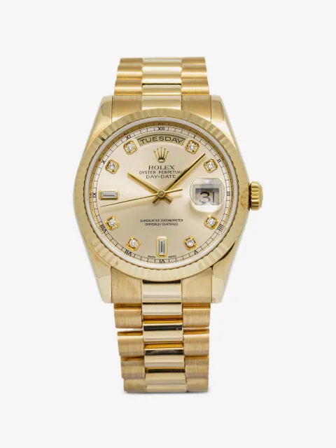 Rolex reloj Day-Date con diamante de 36mm