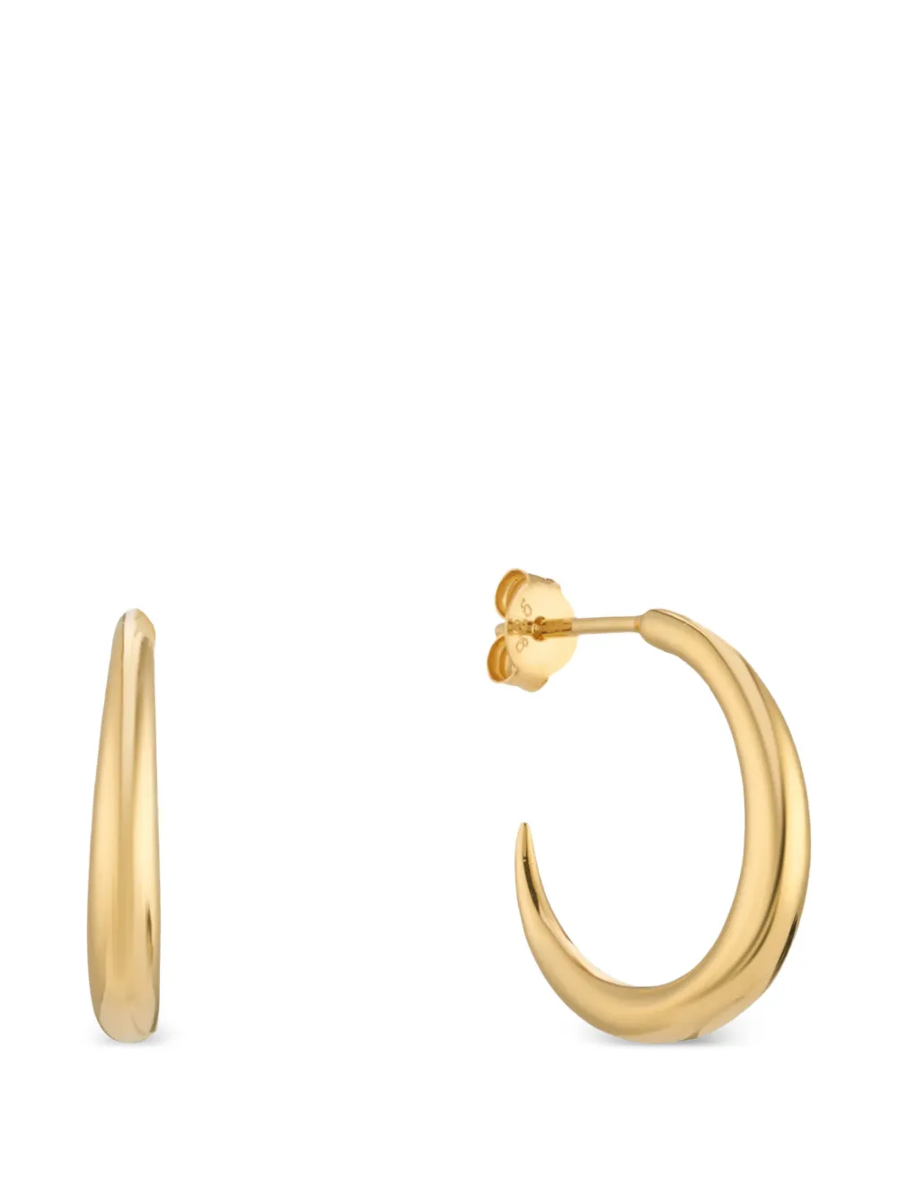 AUREE JEWELLERY Alta crescent-shaped hoop earrings - Oro