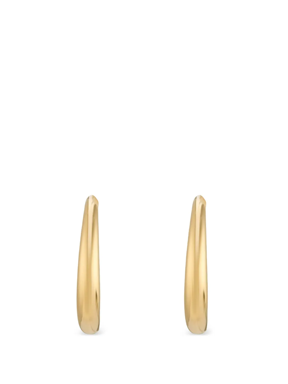 AUREE JEWELLERY Alta crescent-shaped hoop earrings - Oro