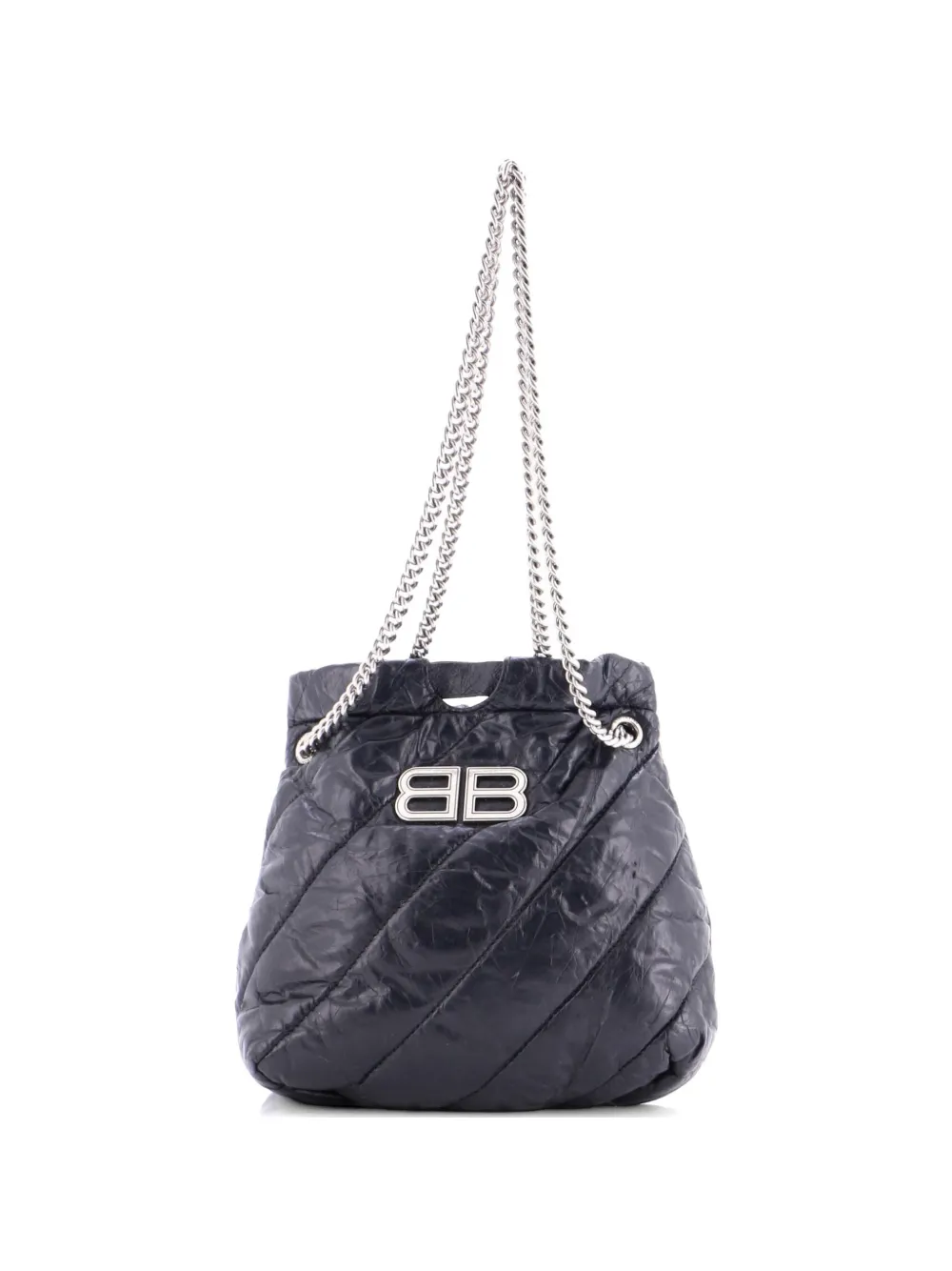 Balenciaga Pre-Owned Borsa tote Crush Chain XS trapuntata - Nero