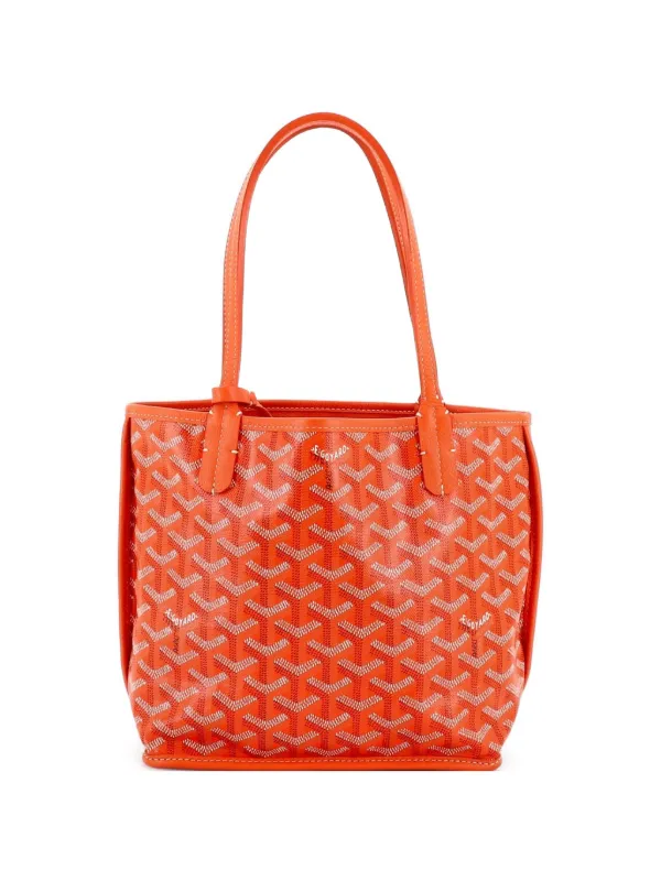 Goyard Pre-Owned Anjou Reversible Tote Coated Canvas Mini Satchel
