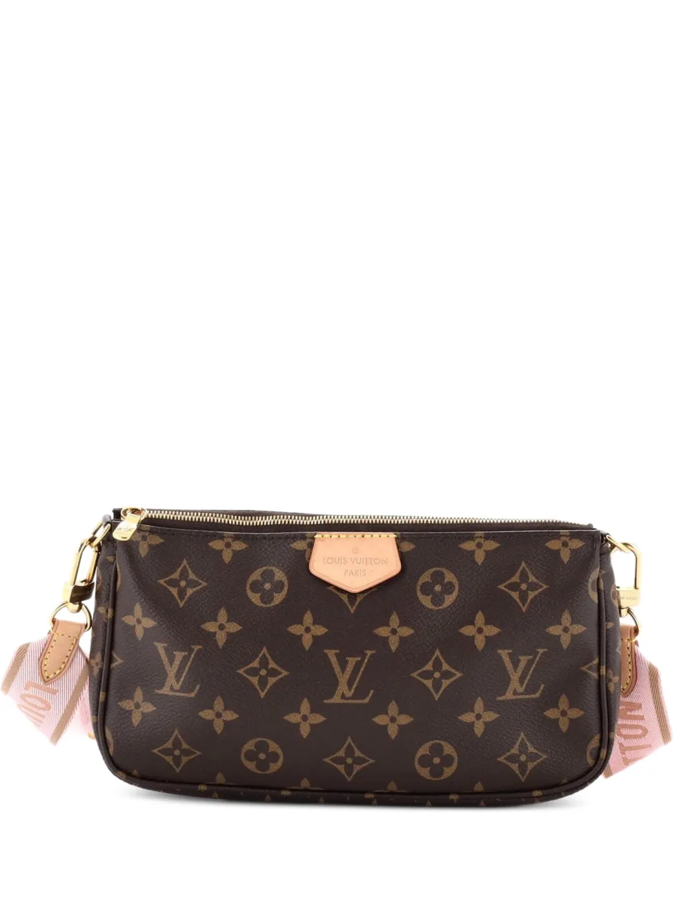 Louis Vuitton Pre-Owned Borsa a tracolla Multi Pochette Accessoires in tela con monogramma - Marrone