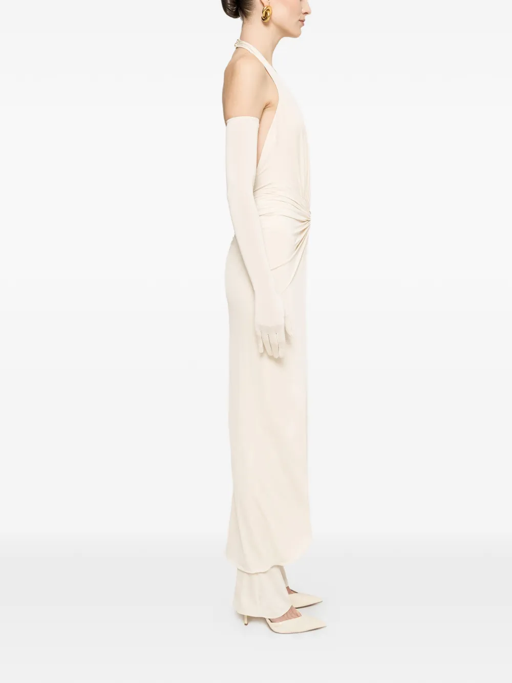 NISSA Gelaagde jumpsuit met open rug Wit