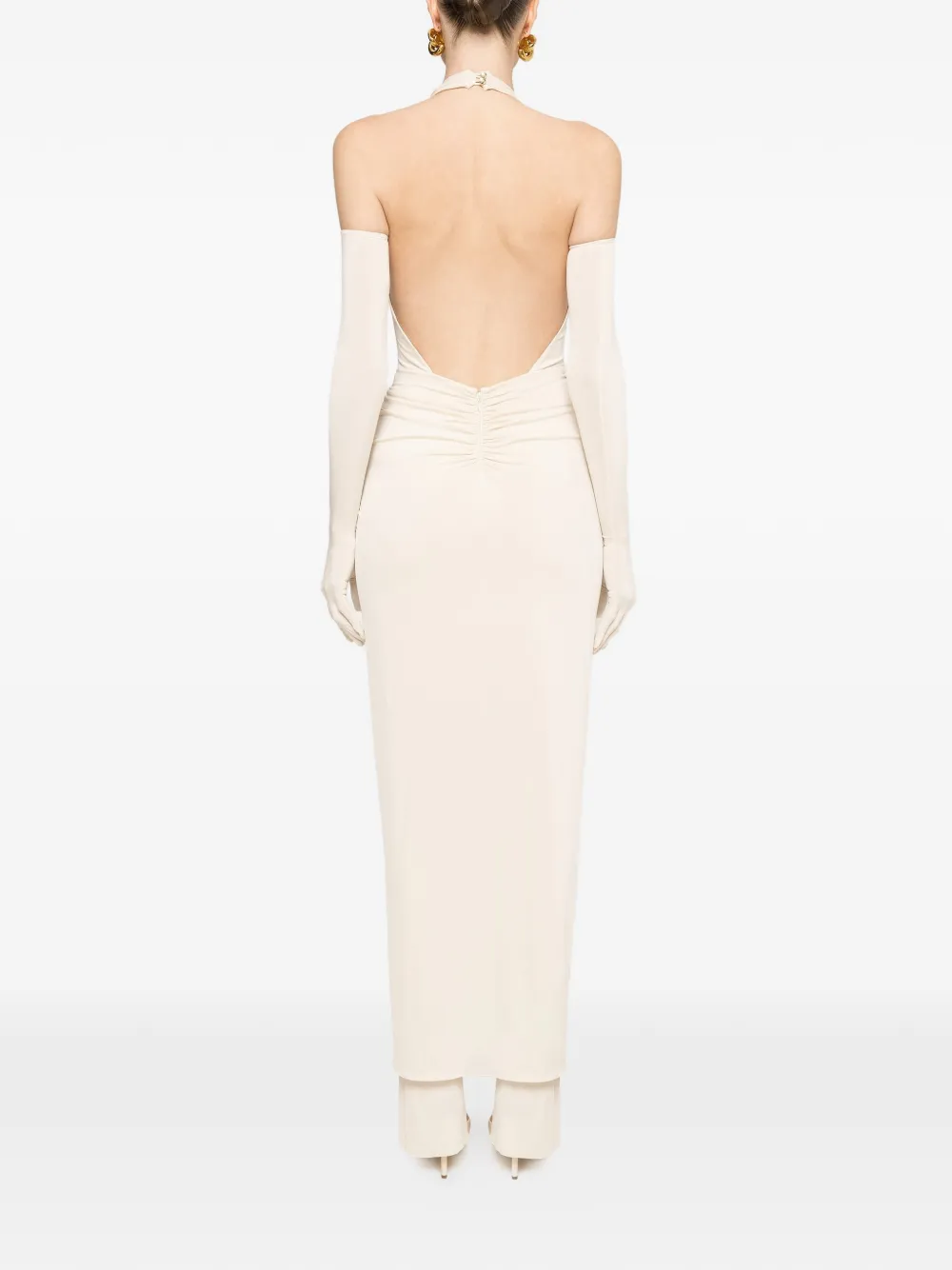 NISSA Gelaagde jumpsuit met open rug Wit
