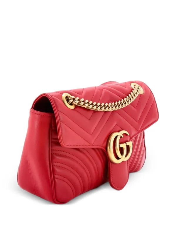 Gucci Pre-Owned GGマーモント フラップ マテラッセレザー スモール 