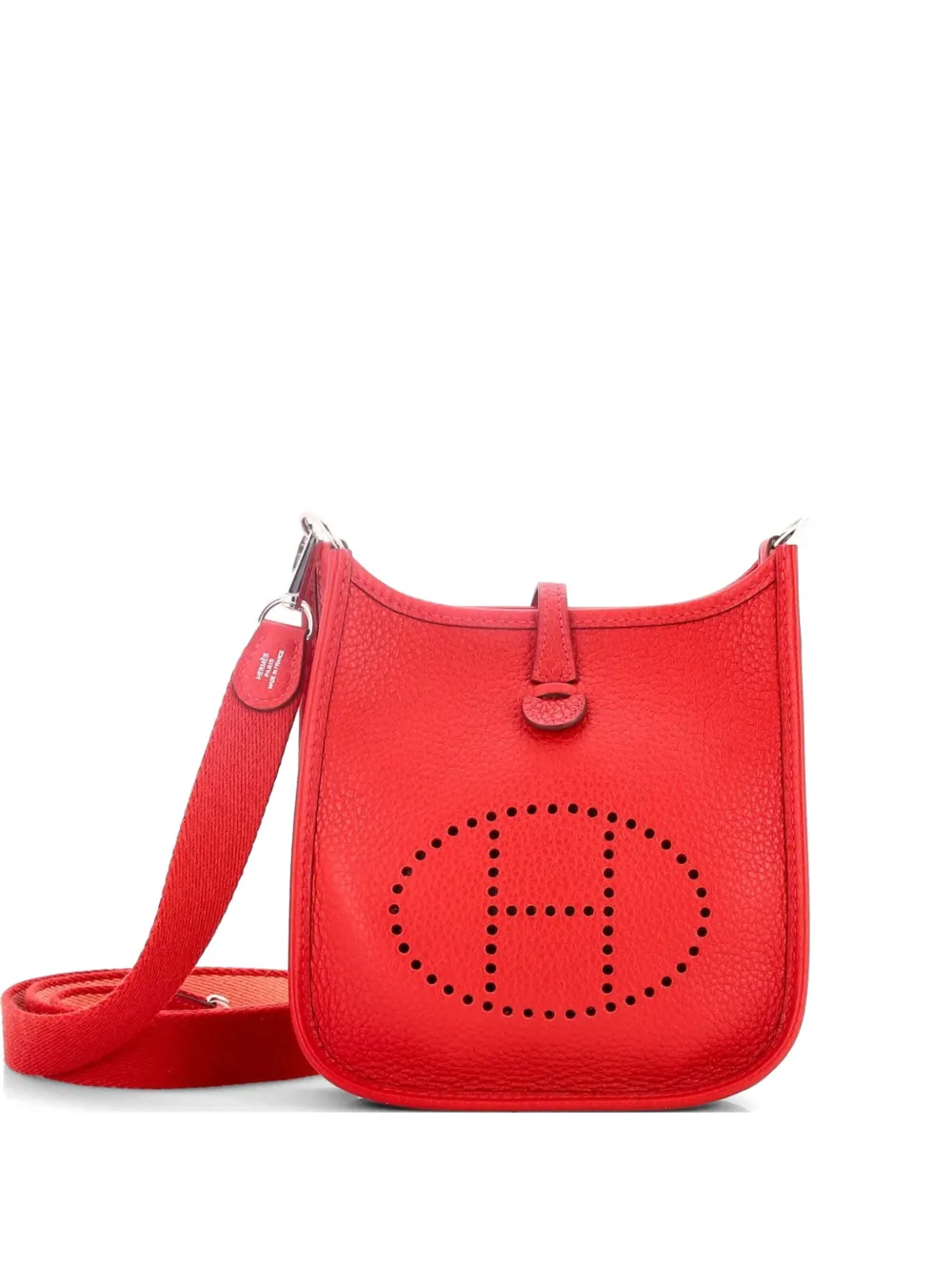 Hermès Pre-Owned Evelyne Bag Gen III Clemence TPM crossbody bag - Rosso