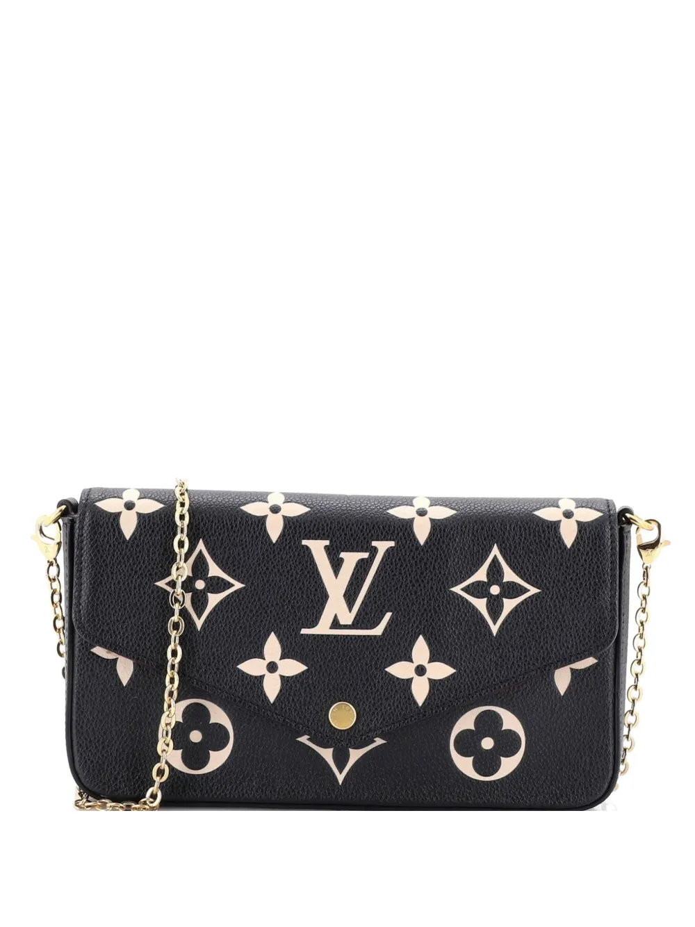 Louis Vuitton Pre-Owned Felicie Pochette Bicolor Monogram Empreinte Giant crossbody bag - Nero