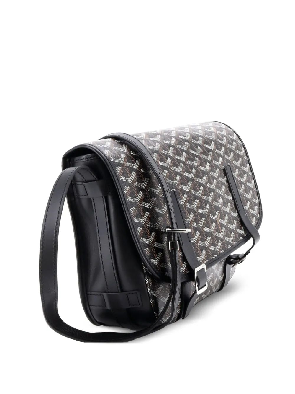 Goyard Pre-Owned Belvedere Messenger Bag Coated Canvas MM crossbody bag - Nero