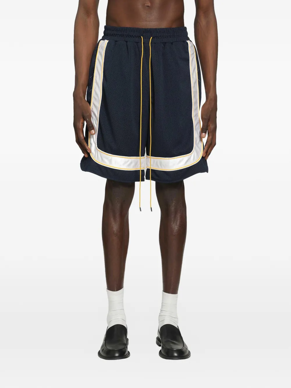 RHUDE mesh piping shorts - Blau