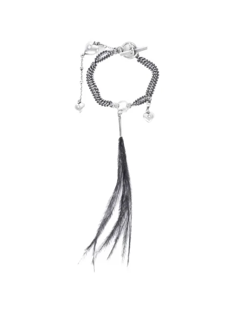 Ann Demeulemeester Revi feather heart bracelet