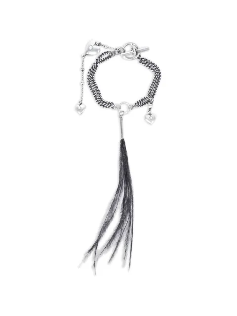Ann Demeulemeester Revi feather heart bracelet