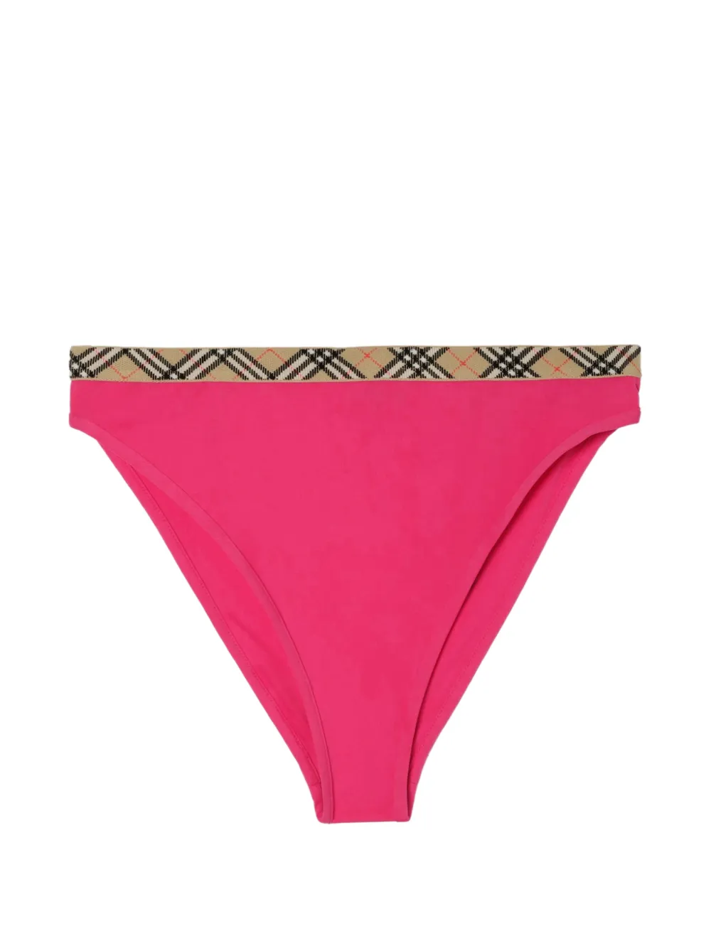 Burberry Check-trim bikini briefs - Rosa