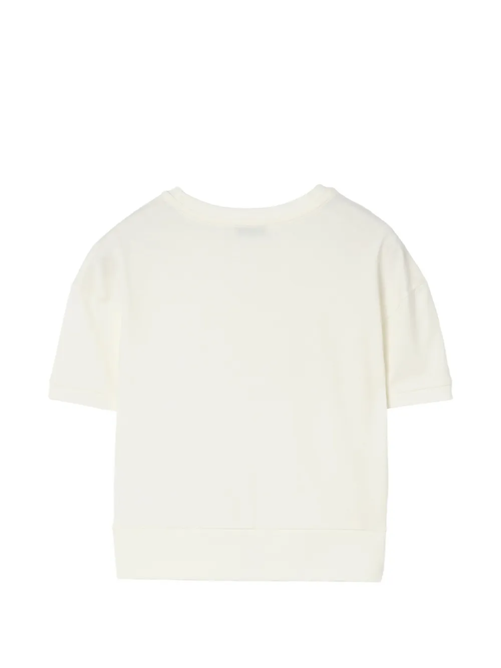 Burberry Kids T-shirt verfraaid met kristallen Beige