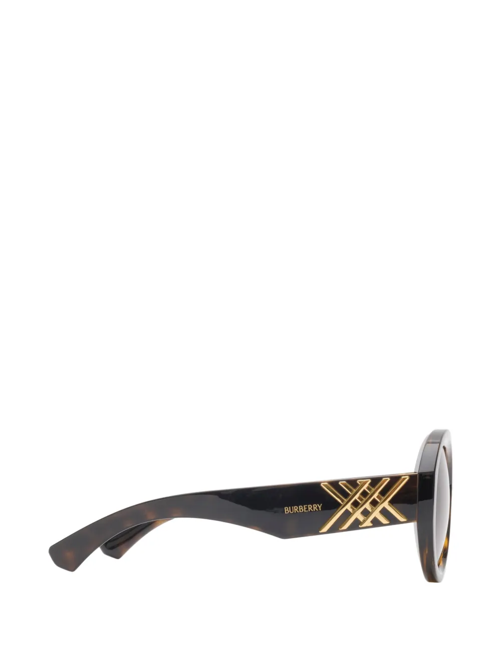 Burberry Eyewear Heritage zonnebril met rond montuur Bruin